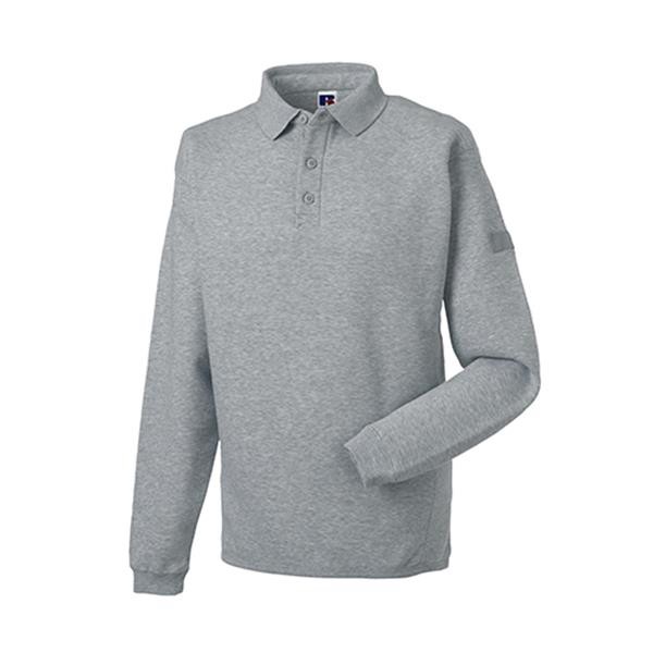 Sweatshirt Polo Resistente De Trabalho 300G - 80% Algodão/ 20% Poliéster - Cinza Mesclado Escuro / XS