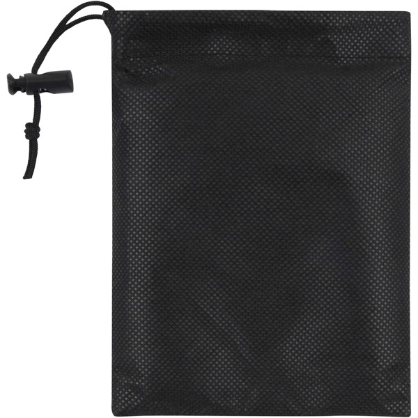 Asciugamano sportivo in PET riciclato 50 x 100 cm Lucas - Nero