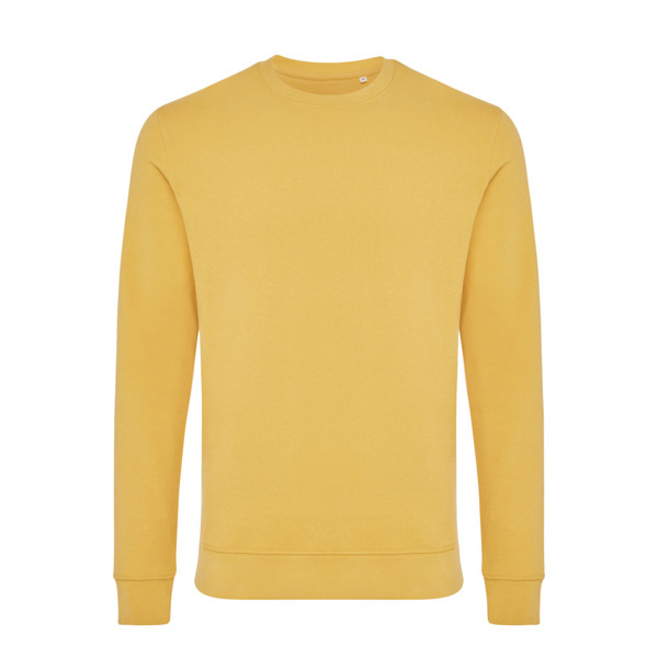 Iqoniq Zion recycled cotton crew neck - Ochre Yellow / XS