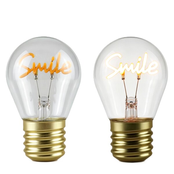 LED decoration in the shape of a light bulb - WHITE