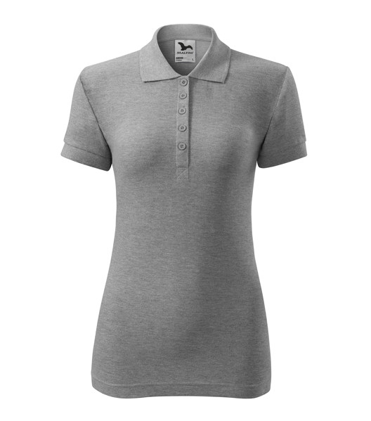 Polokošile Dámská Malfini® Cotton - Tmavě Šedý Melír / S
