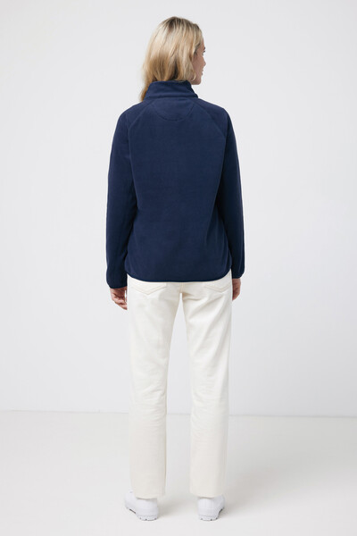 Polaire à zip en polyester recyclé IQONIQ Talung - Bleu Marine / XXL