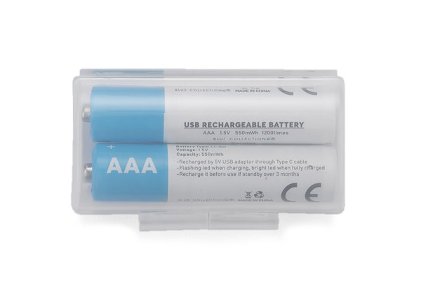 Usb-C rechargeable batteries AAA, 450 mAh