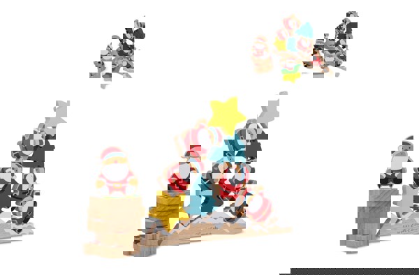 InSideOut Wooden Santa balancing game