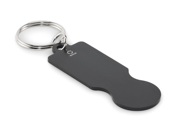 Portachiavi con gettone per car Tokley - Nero