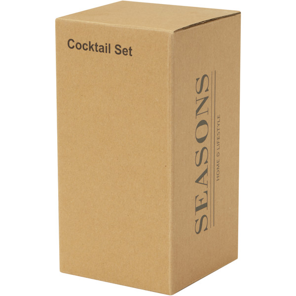 Gaudie recycled stainless steel cocktail shaker - Black
