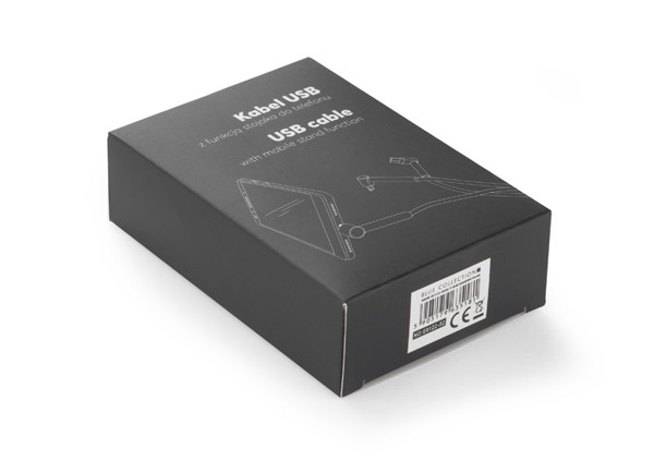 6 in 1 USB cable RICO - black