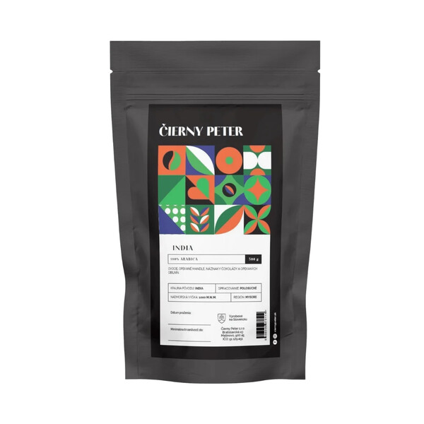 Káva Čierny Peter India 500g