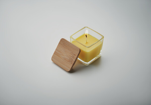 Bougie parfumée carrée 50gr Pila - Jaune