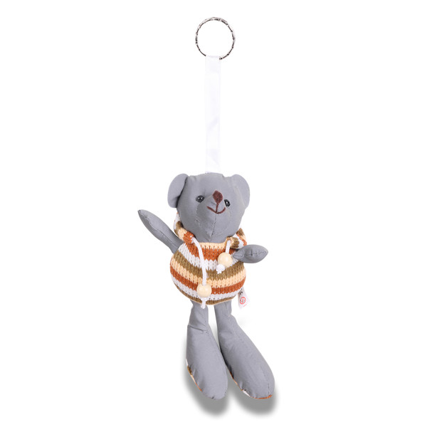 Teddy reflective keyring