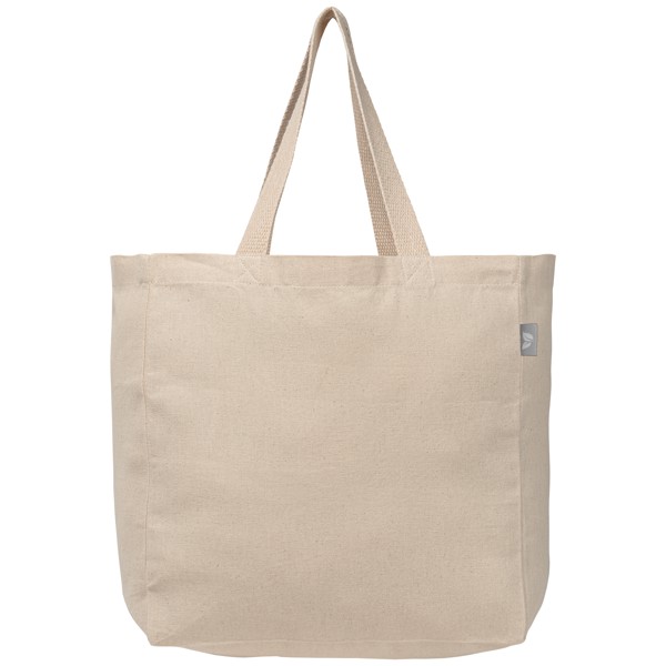 Toronto - 8 oz. Recycled Cotton Shopper Tote Bag - Natural / Silkscreen