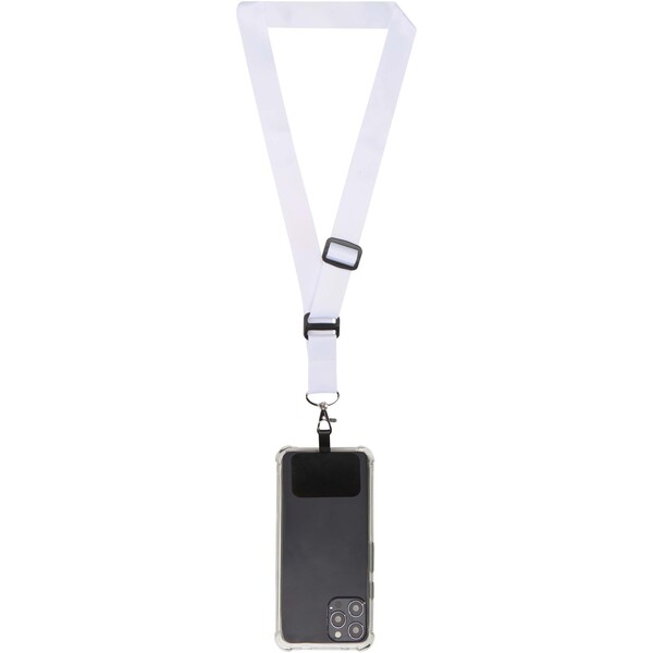 Lyra RPET sublimation adjustable lanyard with phone holder