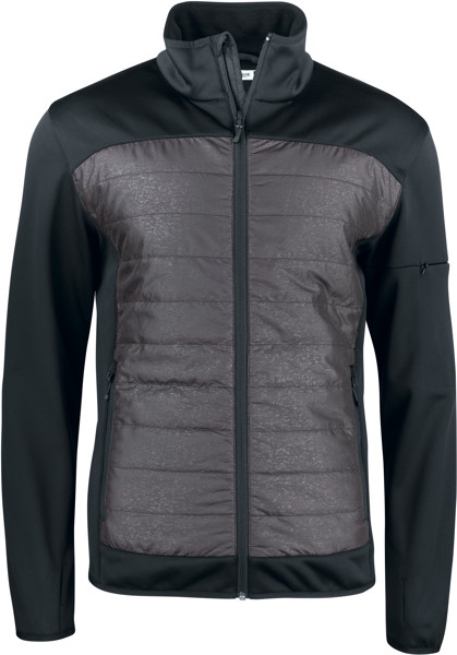Reflective Men's Hybrid Jacket Clique | Custer Jacket Men - Black / Reflective / XXL