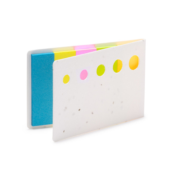 Personalised recycled paper notepad with plantable seed cover