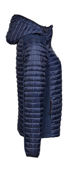 Ladies Hooded Outdoor Crossover Jacket - Space Grey / Grey Melange / 3XL