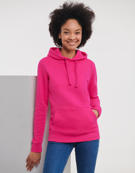 Ladies' Authentic Hooded Sweat - White / S