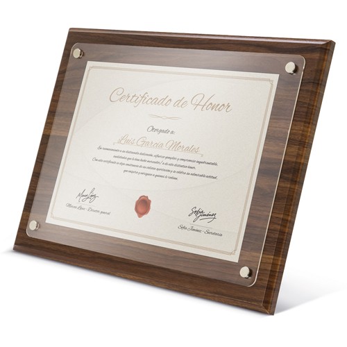 A4 WOODEN FRAME DIPLOMA “EXCELENCIA”