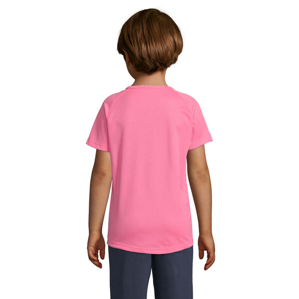 SPORTY T-SHIRT CRIANÇA 140g Sporty Kids - Rosa Néon 24XL