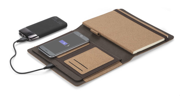 Portfolio with wireless charger CHARCO A5