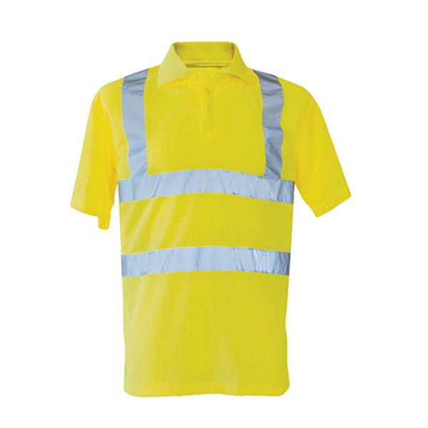 Polo De Alta Visibilidade Iso 20471, Tamanhos Grandes - Amarelo Fluorescente / 3XL