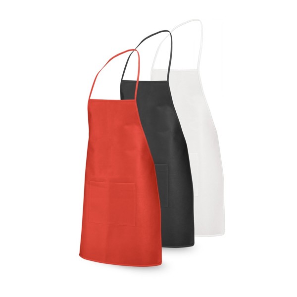 CELERY. Non-woven apron (80 g/m²) - White