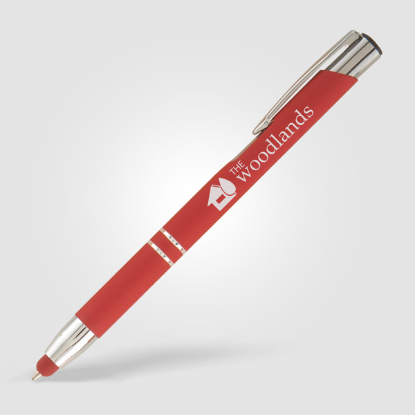 Stylo Crosby Softy Pointe Stylet - Rouge / Jet d’encre 4 couleurs