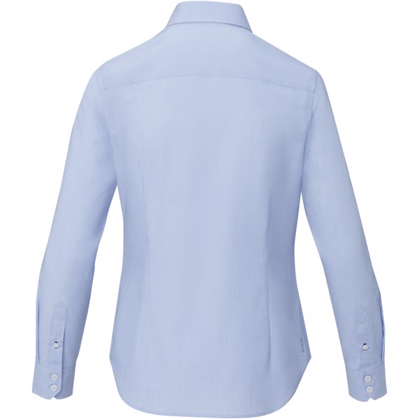 T-shirt para mulher de manga comprida em material de produção biológica "Cuprite" - Azul claro / XS