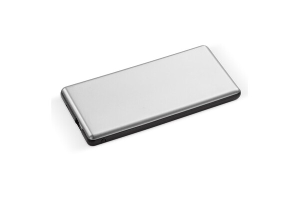Light-up logo powerbank 4.000mAh - Silver / Black
