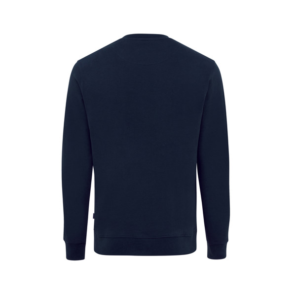 Sweater à col rond en coton recyclé Iqoniq Zion - Bleu Marine / XXS