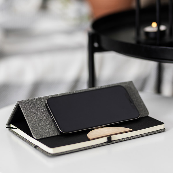 Fold notepad & pen set - Grey