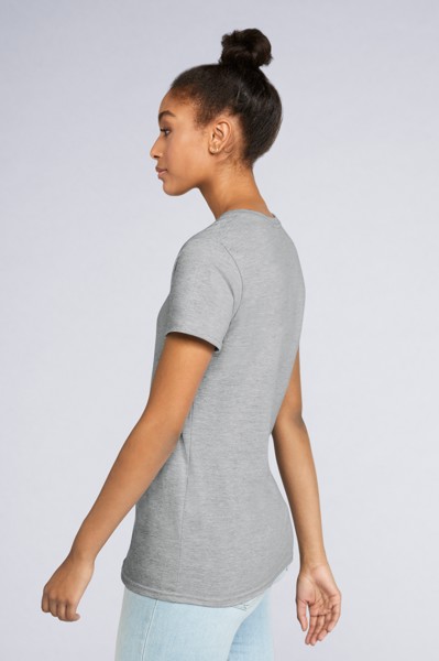 Premium Cotton® Ladies' V-Neck T-Shirt - White / M