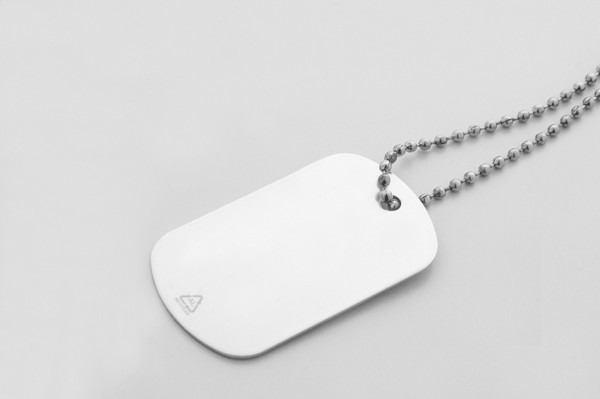 Id Tag Necklace Delta - Silver