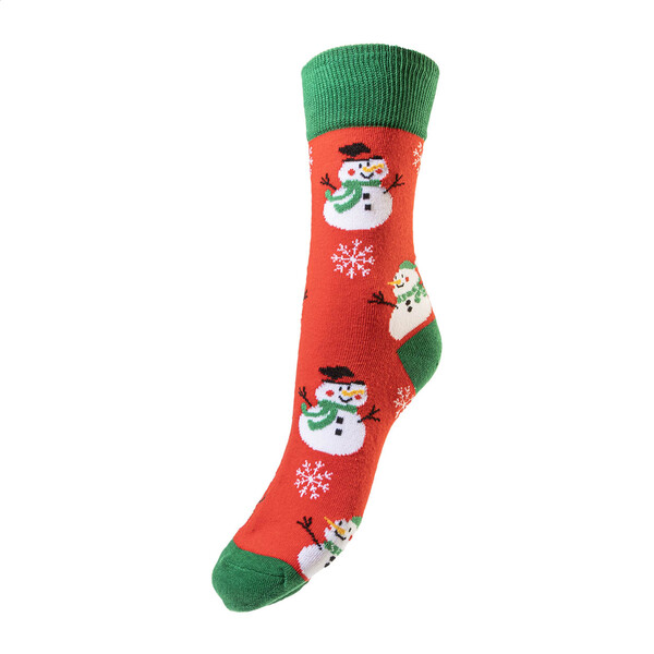 Vánoční ponožky Julsokka, stromeček - Červená / Zelená / 46