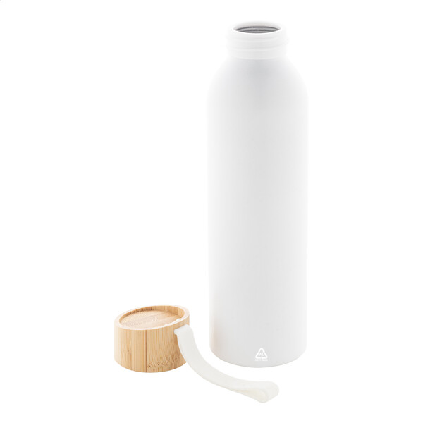 Recycled Aluminium Bottle Ralusip Plus - White