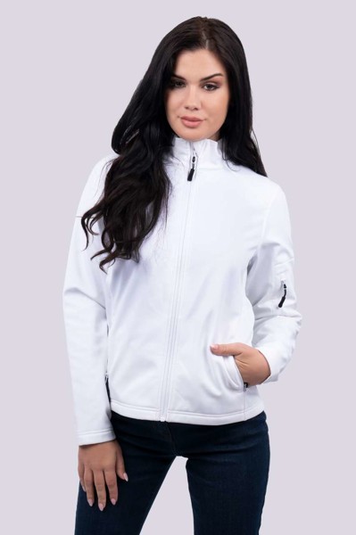 Women’S 3-Layer Softshell Jacket - White / 3XL