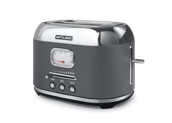 Muse Toaster 1000 Watt - Dark Grey