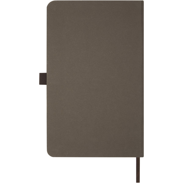 Fabianna crush paper hard cover notebook - Coffee Brown