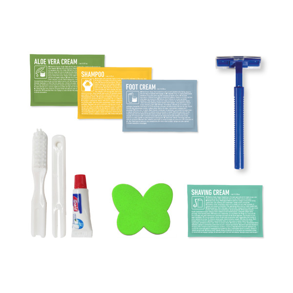 Kit d'hôtel MyKit avec pochette en papier - Blanc