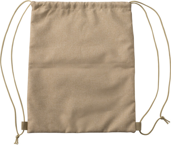 Mochila com cordão em poliéster RPET (600D) Ansel
