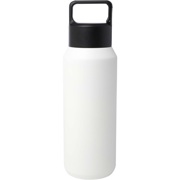 Astra 600 ml RCS-zertifizierte Kupfer-Vakuum Isolierflasche aus recyceltem Edelstahl (Kohlensäure geeignet) - weiss