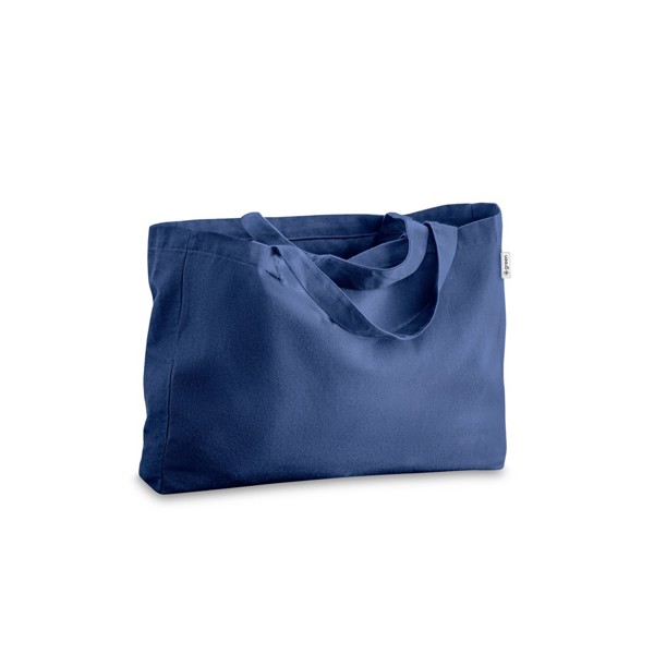CAMDEN. Taška z bavlny (50 %), recyklovanej bavlny (30%) a polyester (20% rPET) (280 g/m²) - Modrá