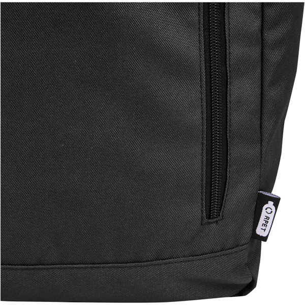 Sac à dos Byron de 18 L en RPET GRS 15,6" avec dessus enroulable - Noir
