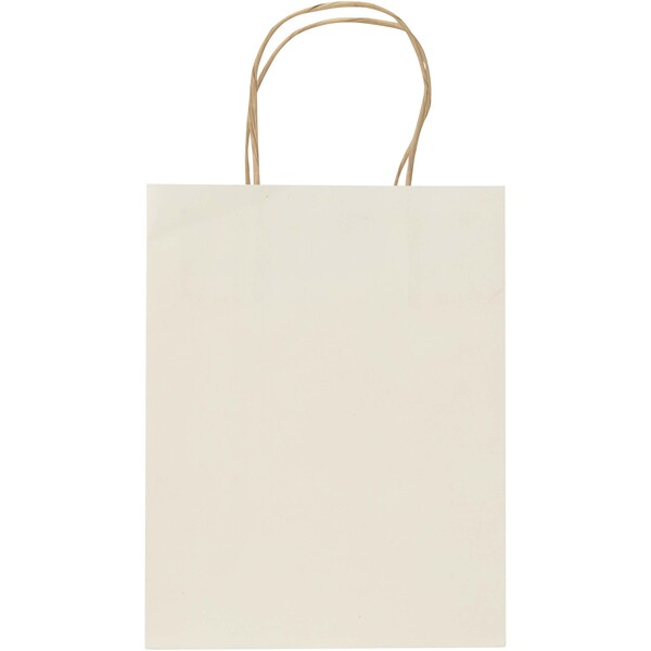 Agricultural 150 g/m2 waste paper bag with twisted handles - 18 x 9 x 23 cm