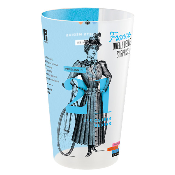 60 Cl stackable plastic cup Inmold - Commande / Translucide