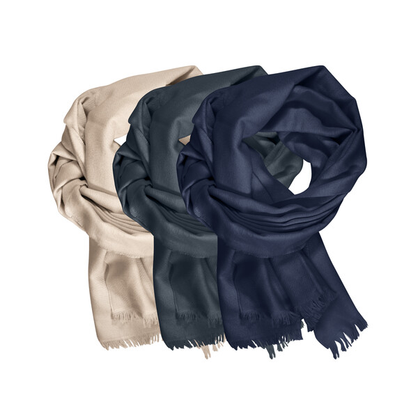 Écharpe coton biologique 130g ALIX - gris foncé