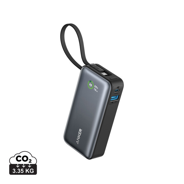 Anker Nano Power Bank 30W, Built-In USB-C Cable