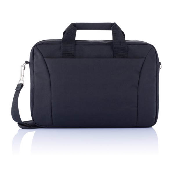 15,4” computertaske PVC fri, sort