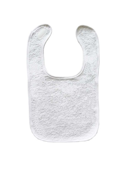 Olima Baby Bib Terry - White / White