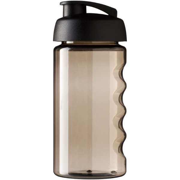 Športová fľaša H2O Bop® 500 ml s odklápacím viečkom - Uhľová / Jednofarebná čierna