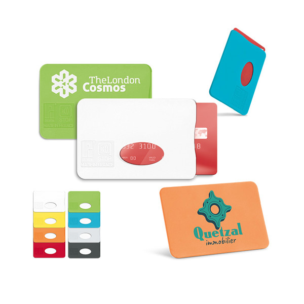 Credit-card cover with RFID blocking - Blanc / Unique